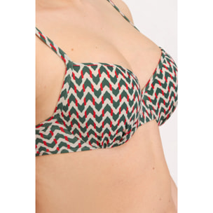 Top de bikini Verde