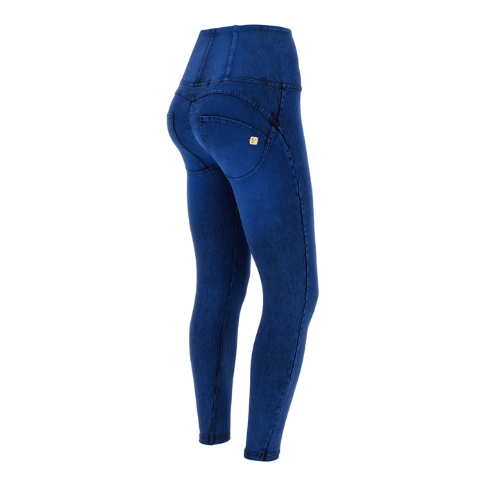 Jeans push up WR.UP® 7/8 vita alta superskinny tintura blu