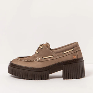 Zapatos con tacón 1379 NOBUCK TAUPE/YORK color Taupe