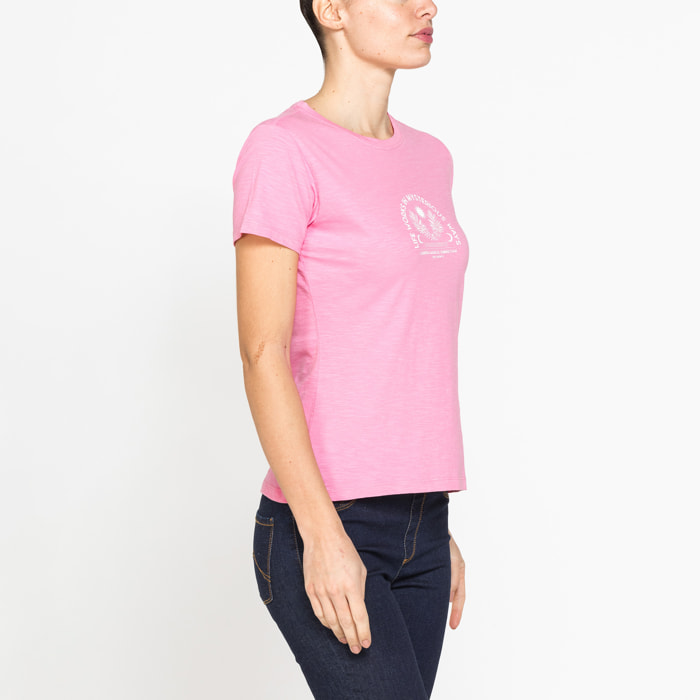 T-SHIRT IN JERSEY SLUB CON STAMPA