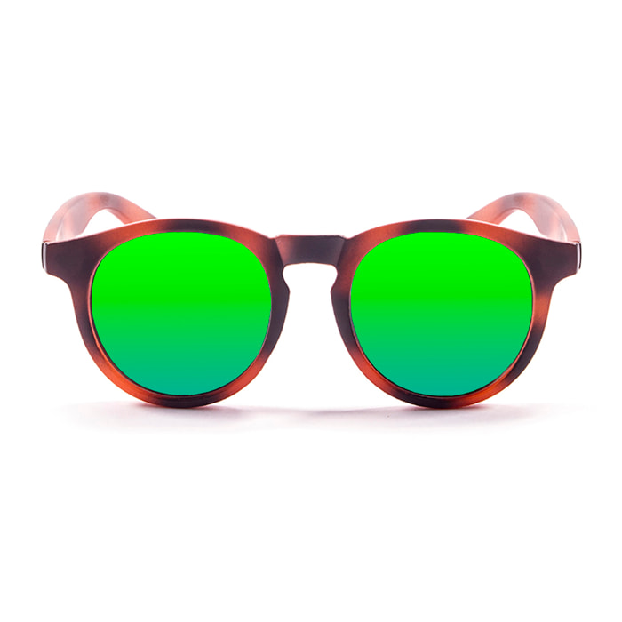 Gafas de sol PALO ALTO NEWPORT - Tiras verticales marrón / Revo verde