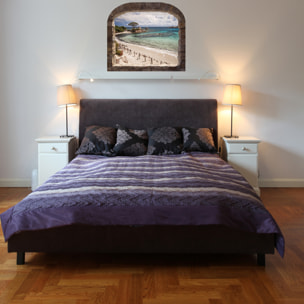 Stickers muraux 3D | Sticker Mural Autocollant effet CORSICA - Stickers adhésifs 3D Chambre Salon Trompe l'oeil