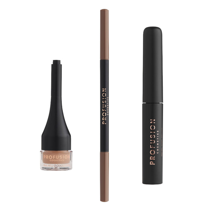 Ultimate Brow Sculpt - Kit Sourcils Châtain Clair 3 Produits
