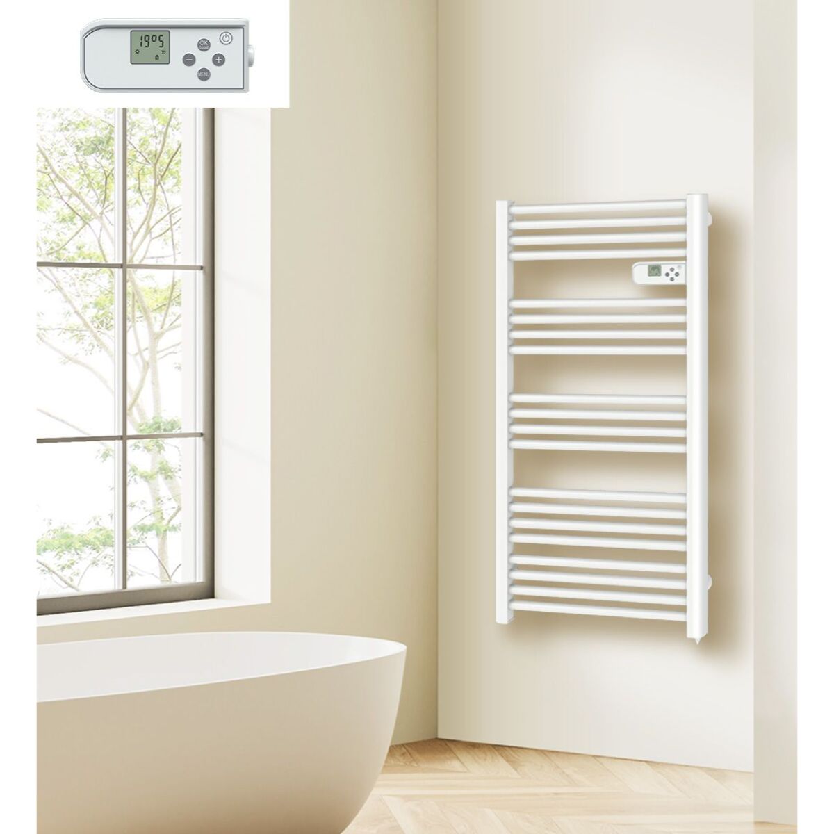 sèche serviettes electrique LCD 750w