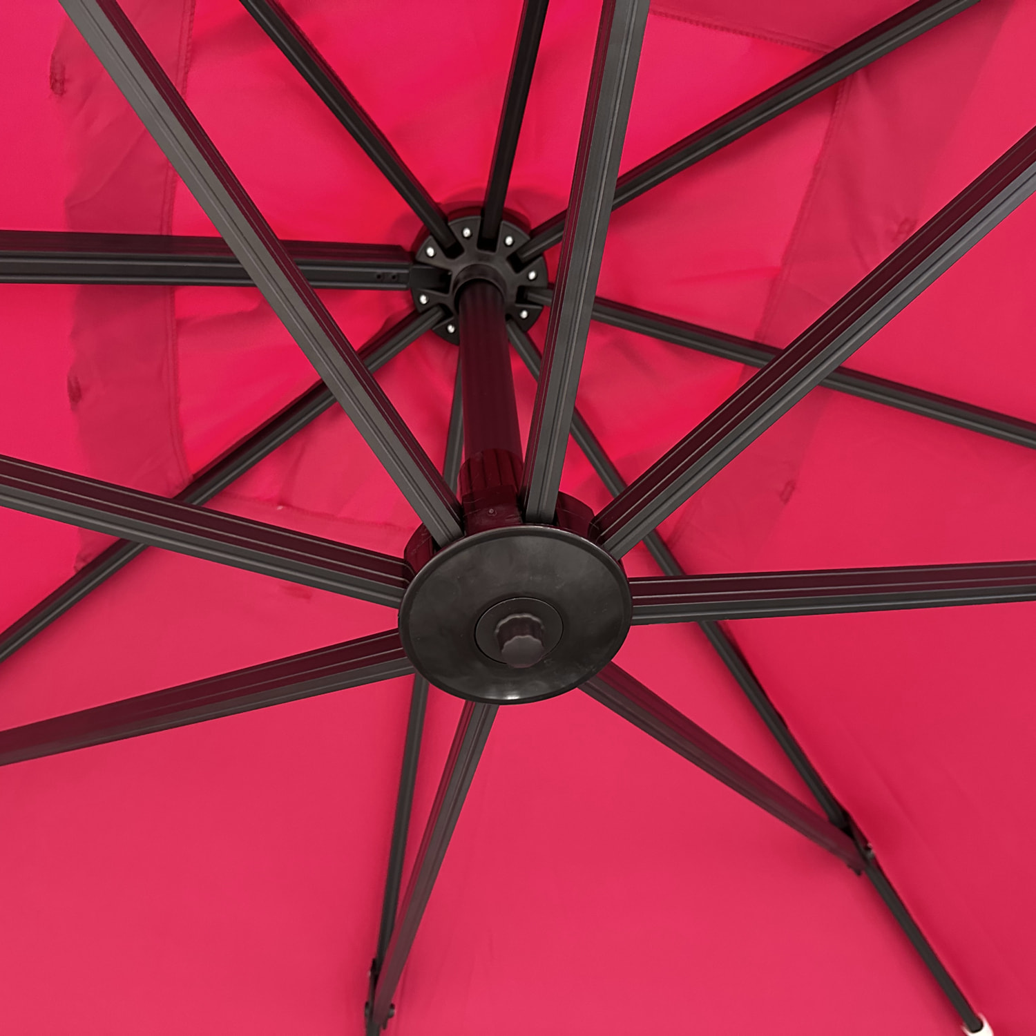 Parasol déporté MOLOKAI carré avec housse -
