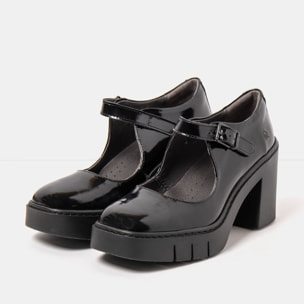 Zapatos 1984 NAPPA SHINNY BLACK/BERNA color Black
