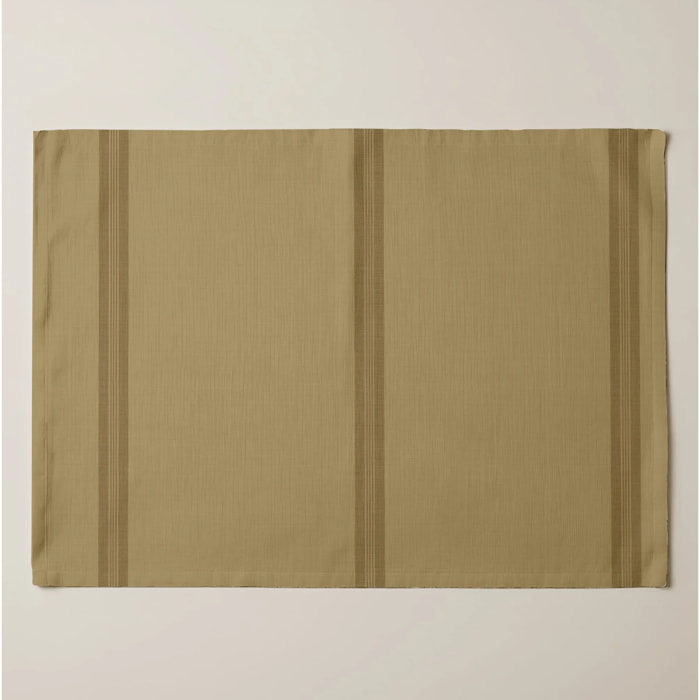 Lot de 2 sets de table anti-taches Nua Ocre