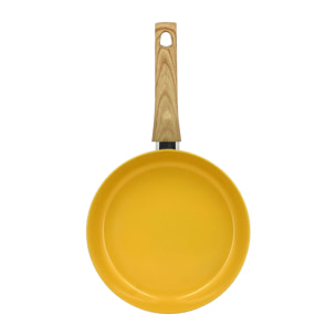 Poêle en revêtement céramique 24cm jaune - tous feux COLORAMA