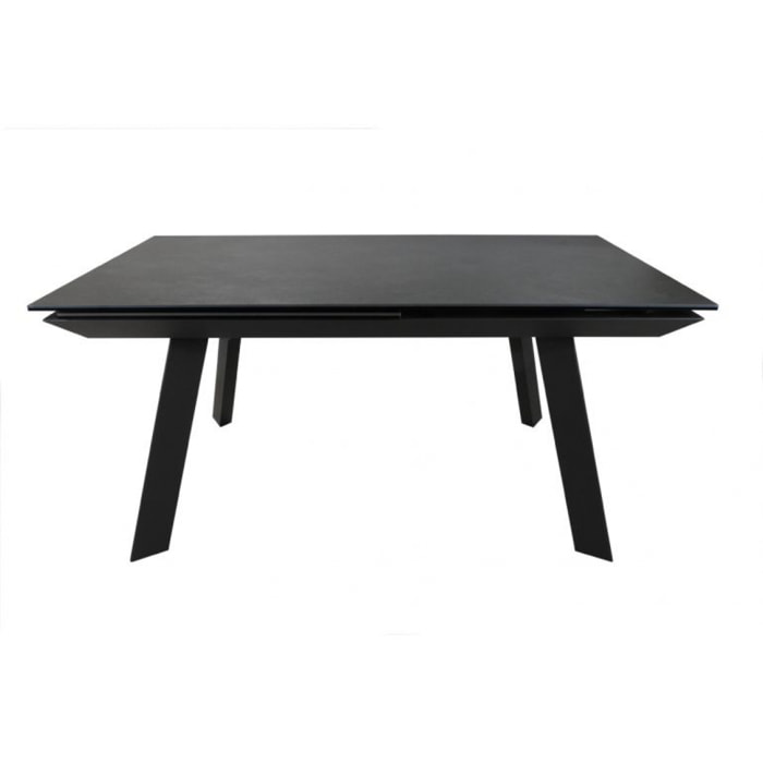 Table extensible plateau céramique gris anthracite 160/240 cm - MARKUS