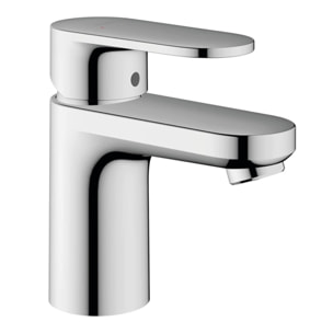 Integra Ensemble Lavabo suspendu 60x36 cm + Mitigeur lavabo avec tirette et vidage synthétique, Blanc (7088-VernisBlend1)