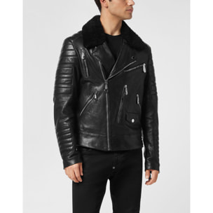 PHILIPP PLEIN Leather Biker