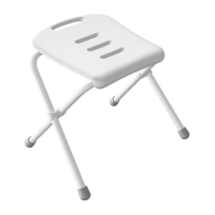 Tabouret de douche pliable Blanc - Max 130kg Spirella