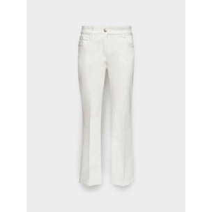 Elena Mirò - Pantaloni kick flare - Bianco