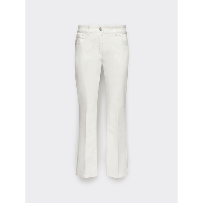 Elena Mirò - Pantaloni kick flare - Bianco
