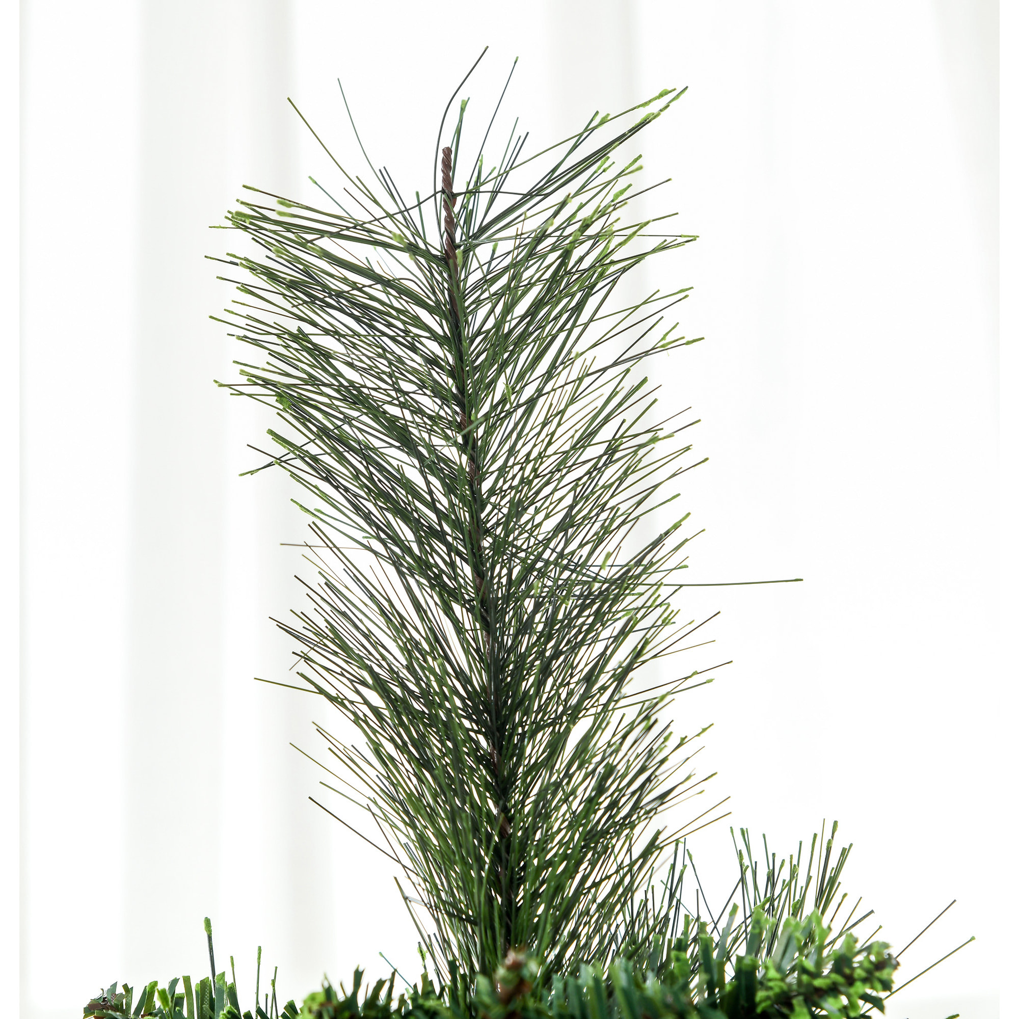 Árbol de Navidad Artificial de 180 cm Árbol Navideño con 618 Ramas Agujas de Pino Apertura Automática y Base Plegable de Acero Ø70x180 cm Verde