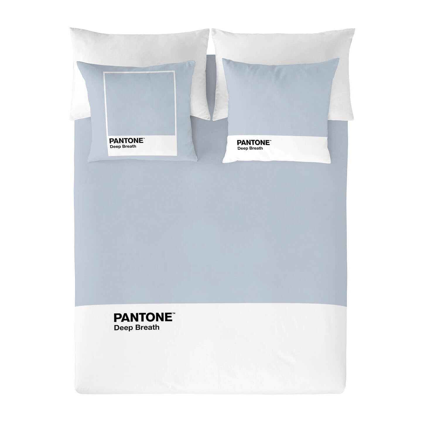 Pantone - Funda Nórdica Estampada - Cierre Solapa - 100% Algodón - Incluye 1/2 Fundas de Almohada - Deep Breath