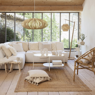 Soliflore en céramique H24,8cm blanc