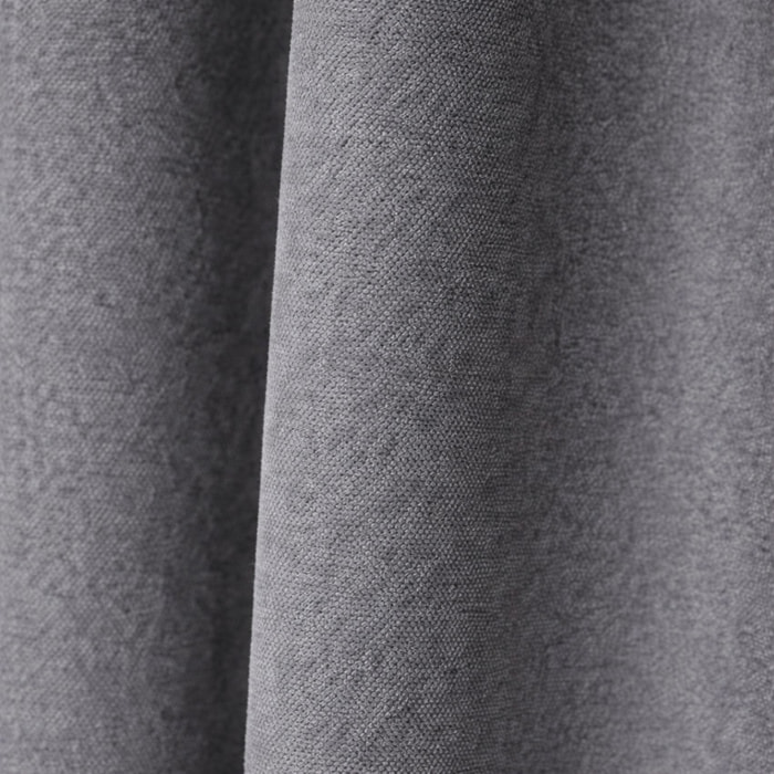 Rideau thermique phonique et semi occultant à galons fronceurs KONFOR - Gris anthracite