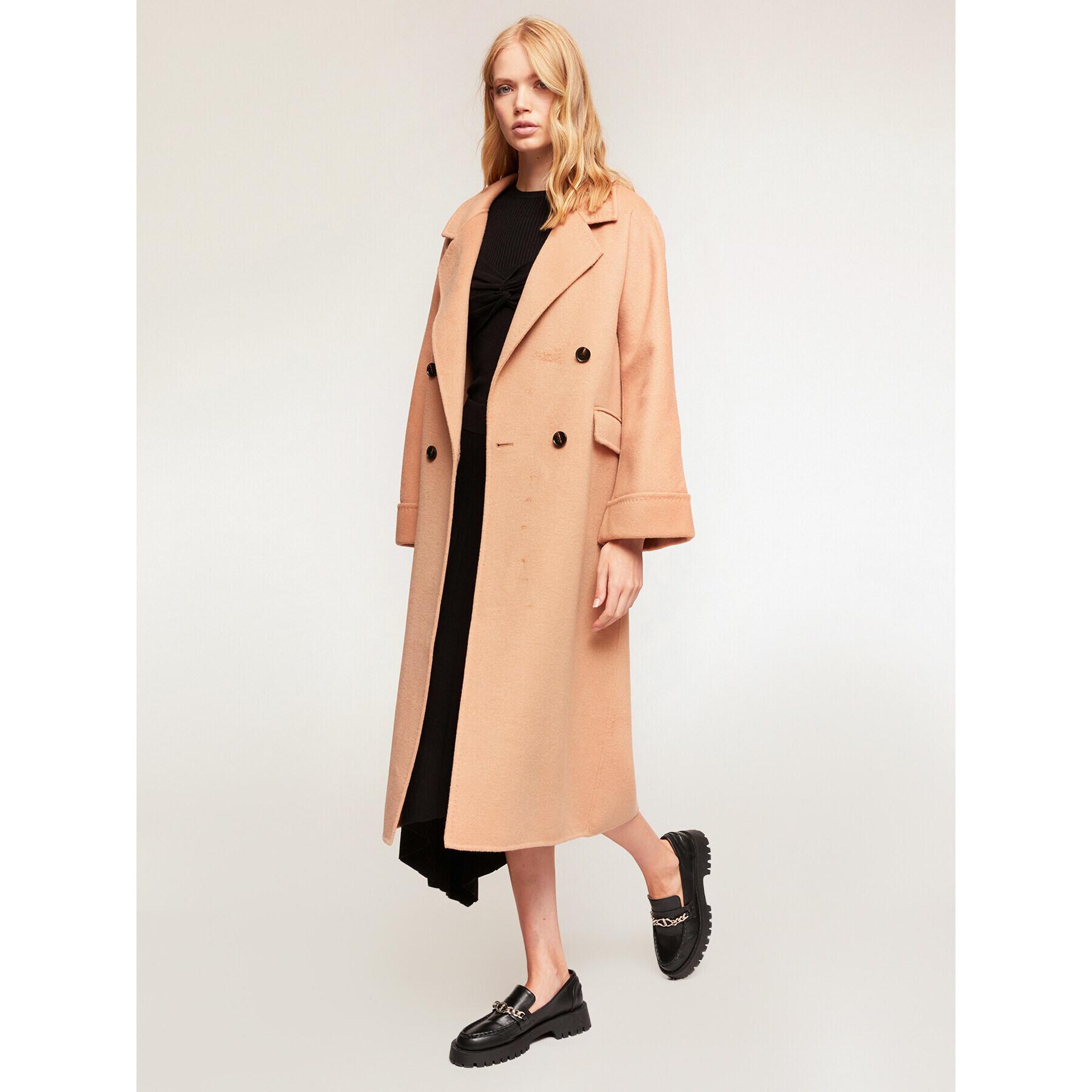 Motivi - Cappotto doppiopetto in panno double - Beige