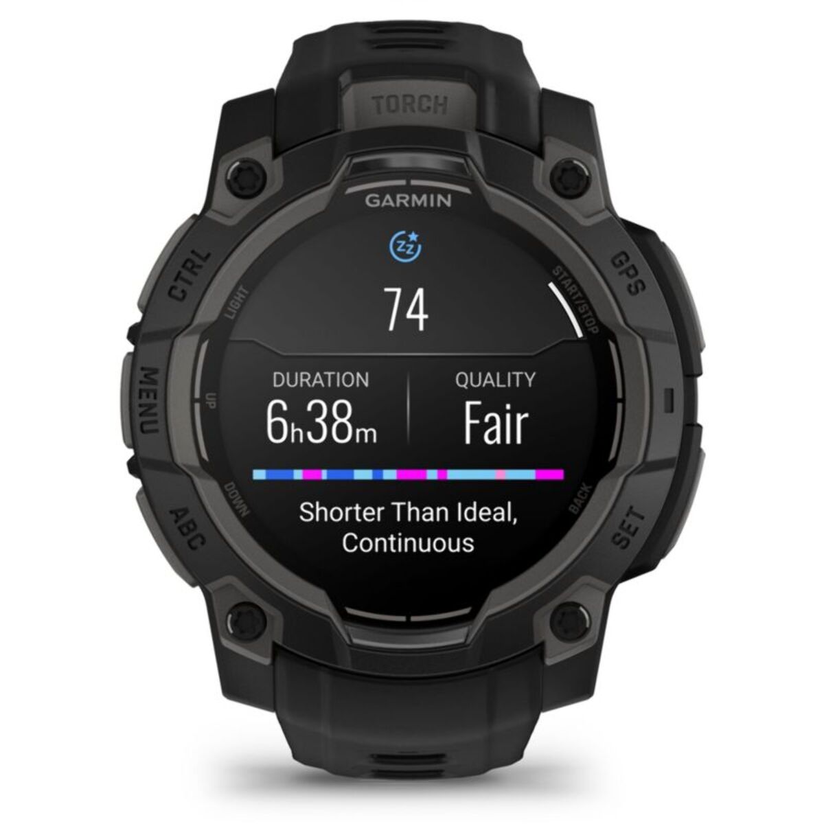 Montre sport GARMIN Instinct3 Amoled 45mm Noir Bracelet noir