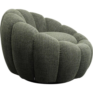 Fauteuil pivotant Peppo Bloom Melange vert Kare Design