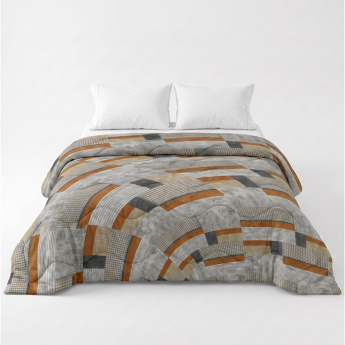 Trapunta Invernale in Microfibra Mano Pesca, Imbottitura 270 g/m², Anallergica, Duck Friendly, AZO FREE, Made in Italy con Fantasie Moderne