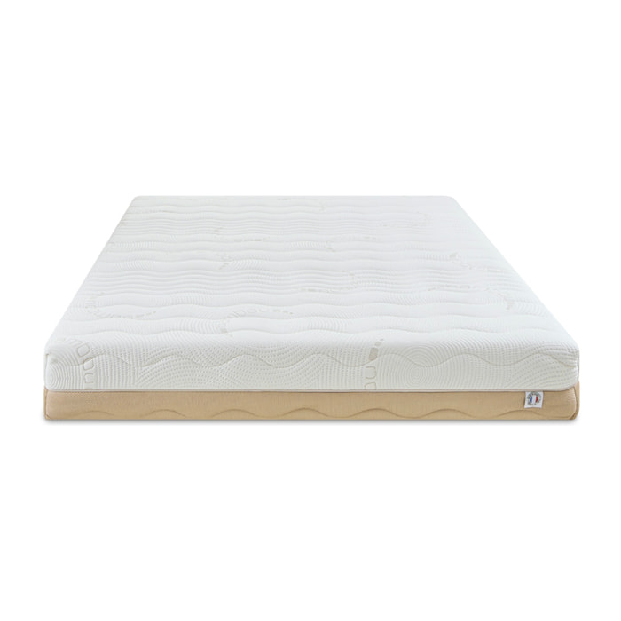 Ensemble 2 Matelas 4 Saisons Duo, 24 cm, Mémoire de Forme, Soutien Ferme, 7 Zones, Déhoussable, Fabrication Française