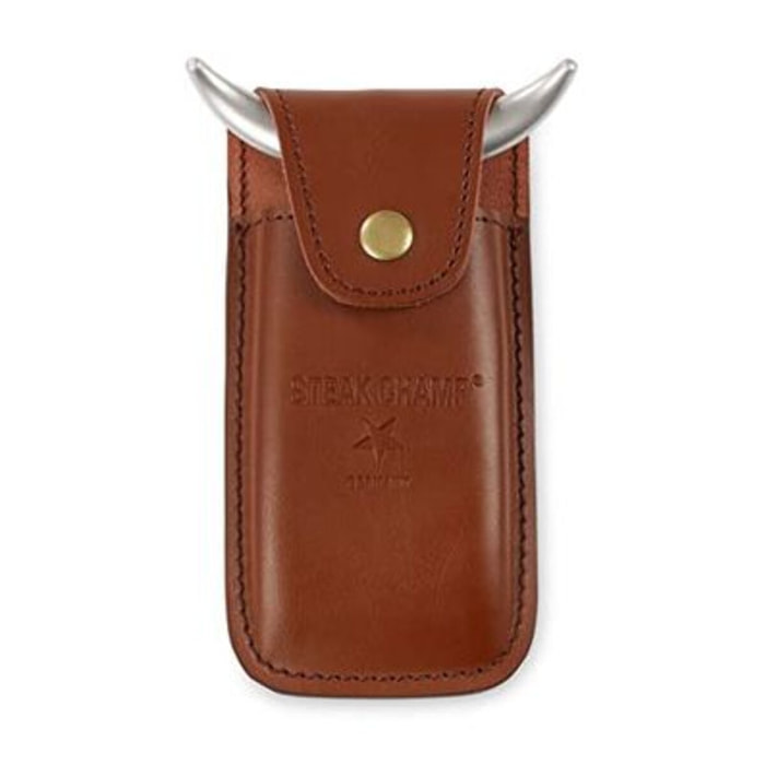 Pochette STEAK CHAMP cuir pour fourchette à viande bull fork