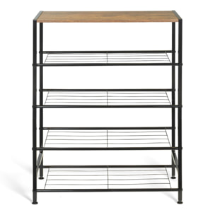 Meuble chaussures Elize 4 niveaux - 12 paires