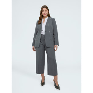 Fiorella Rubino - Blazer con detalles brillantes - Gris