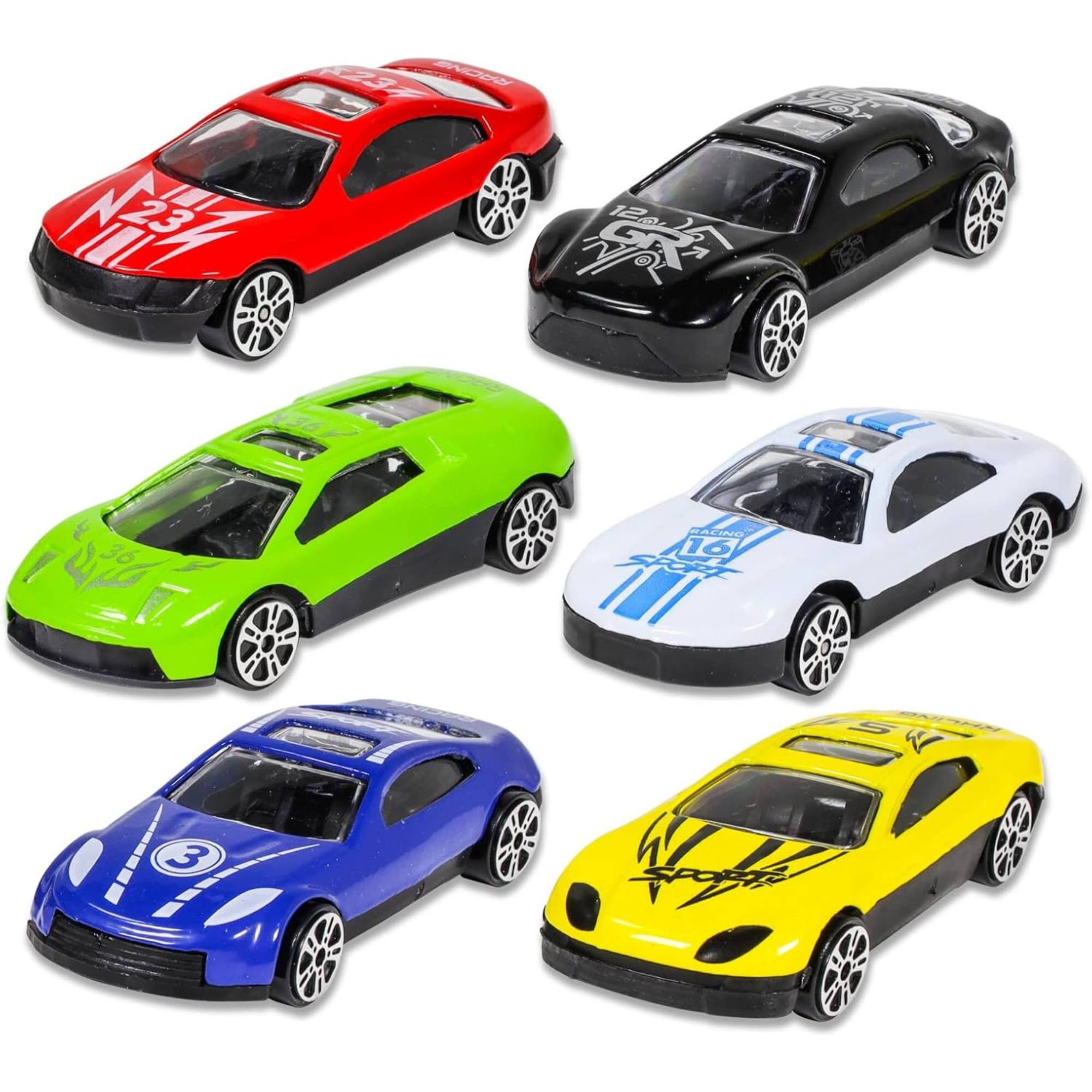 Well home set de 6 coches de juguetes 10cm en variedad de colores