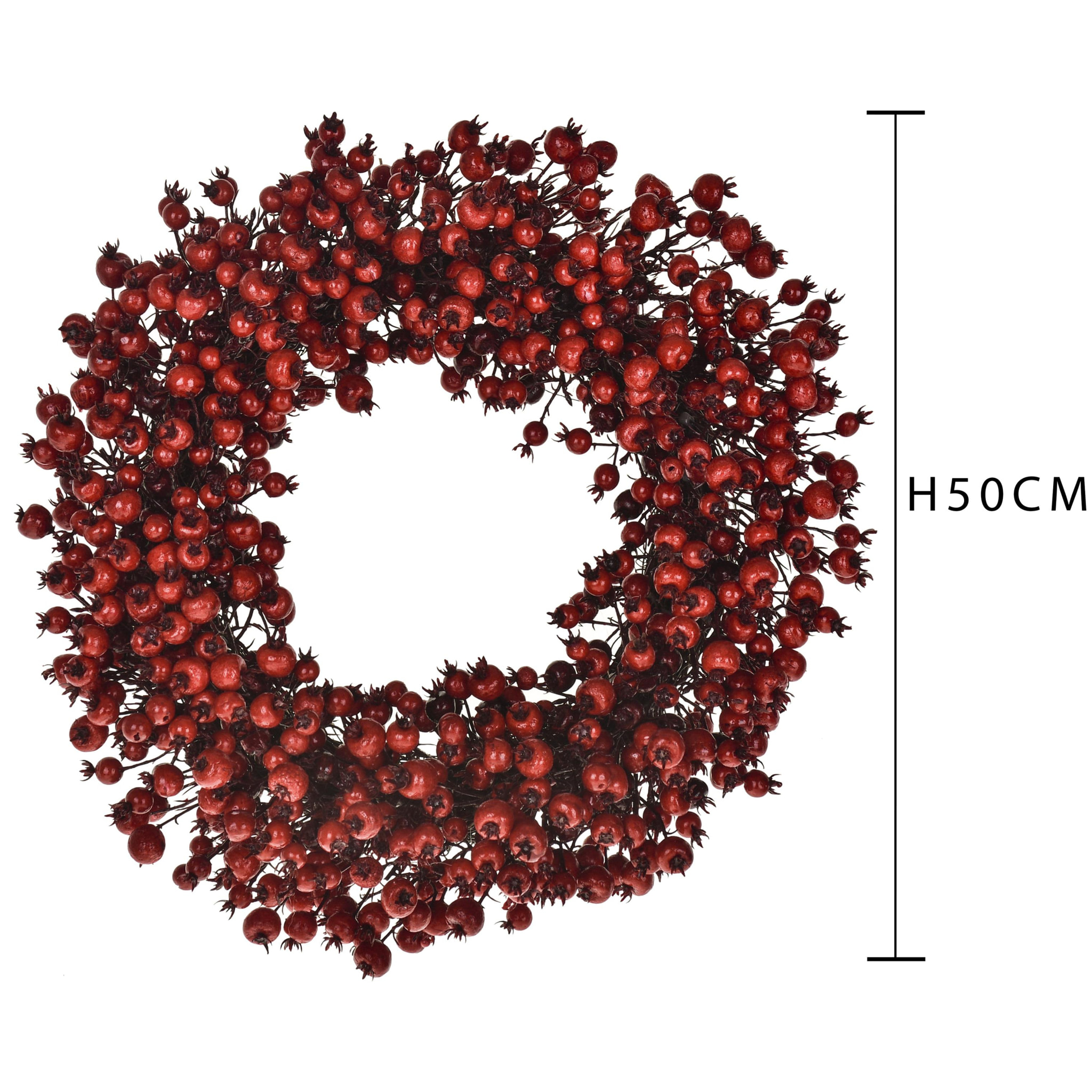 Corona natalizia - Pezzi 1 - 50xH11x50cm - Bianchi Dino SpA