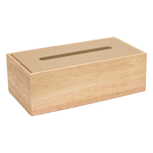 Boîte à mouchoirs Bonie 14x27cm beige