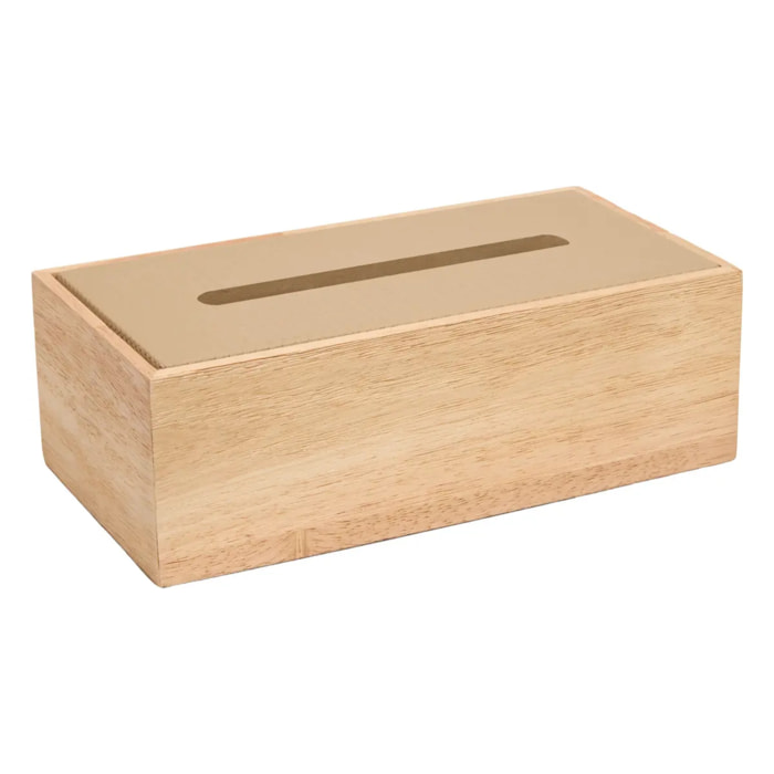 Boîte à mouchoirs Bonie 14x27cm beige