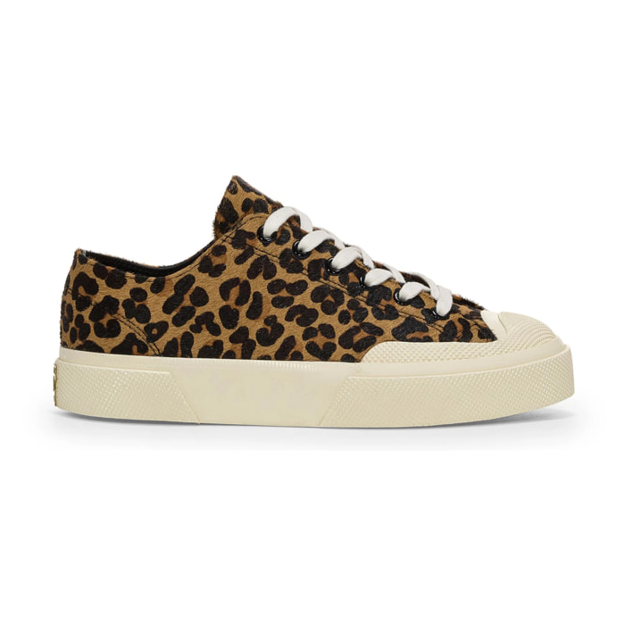Sneakers Superga Uomo Donna Marrone 2432 Works Leopard Calfhair