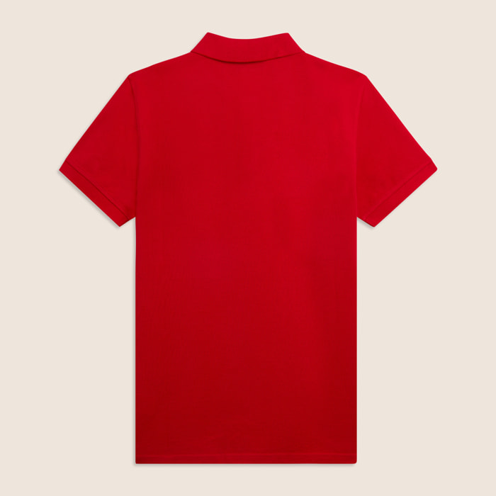 Polo Uomo Freddy in Piquet di Cotone con Logo Outline