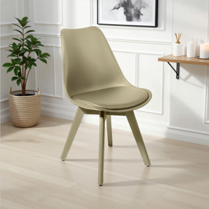Tomasucci Ensemble de 4 chaises KIKI EVO SAND