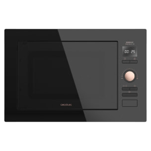 Microonde da incasso con piatto GrandHeat 2590 Built-in BlackRose Cecotec