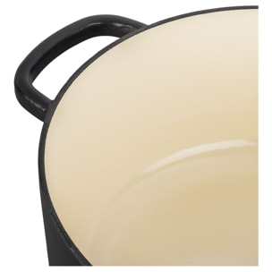 Cocotte en fonte Bellamonte, Rond(e), Noir, Fonte, 28 cm