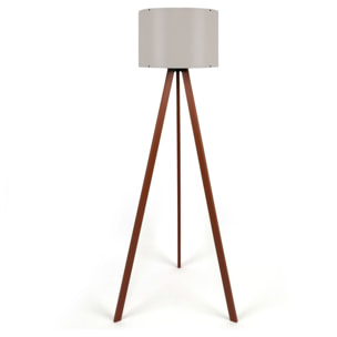 Lámpara de pie 115 cm. beige/marrón, tipo E 27_x000D_
Max 60 W (Bombilla Incandescente)_x000D_
Max 20 - 25 W (Bombilla de Bajo Consumo)_x000D_
Max 9 - 15 W (Bombilla LED)