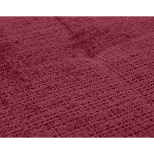 Rune - canapé d'angle droit 4 places en velours texturé - Prune