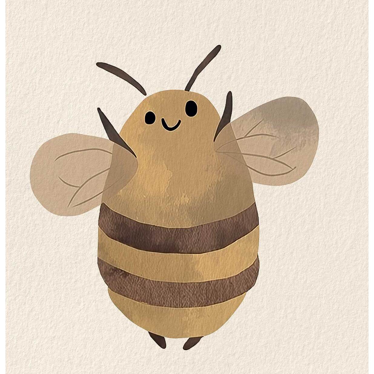 Affiche enfant l'abeille  Affiche seule