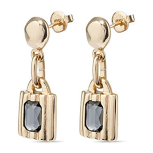 Pendiente  Lock GRIS U