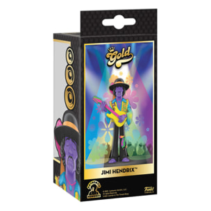 Funko Figure in Vinile Premium Gold Jimi Hendrix Blacklight 13 Cm Funko