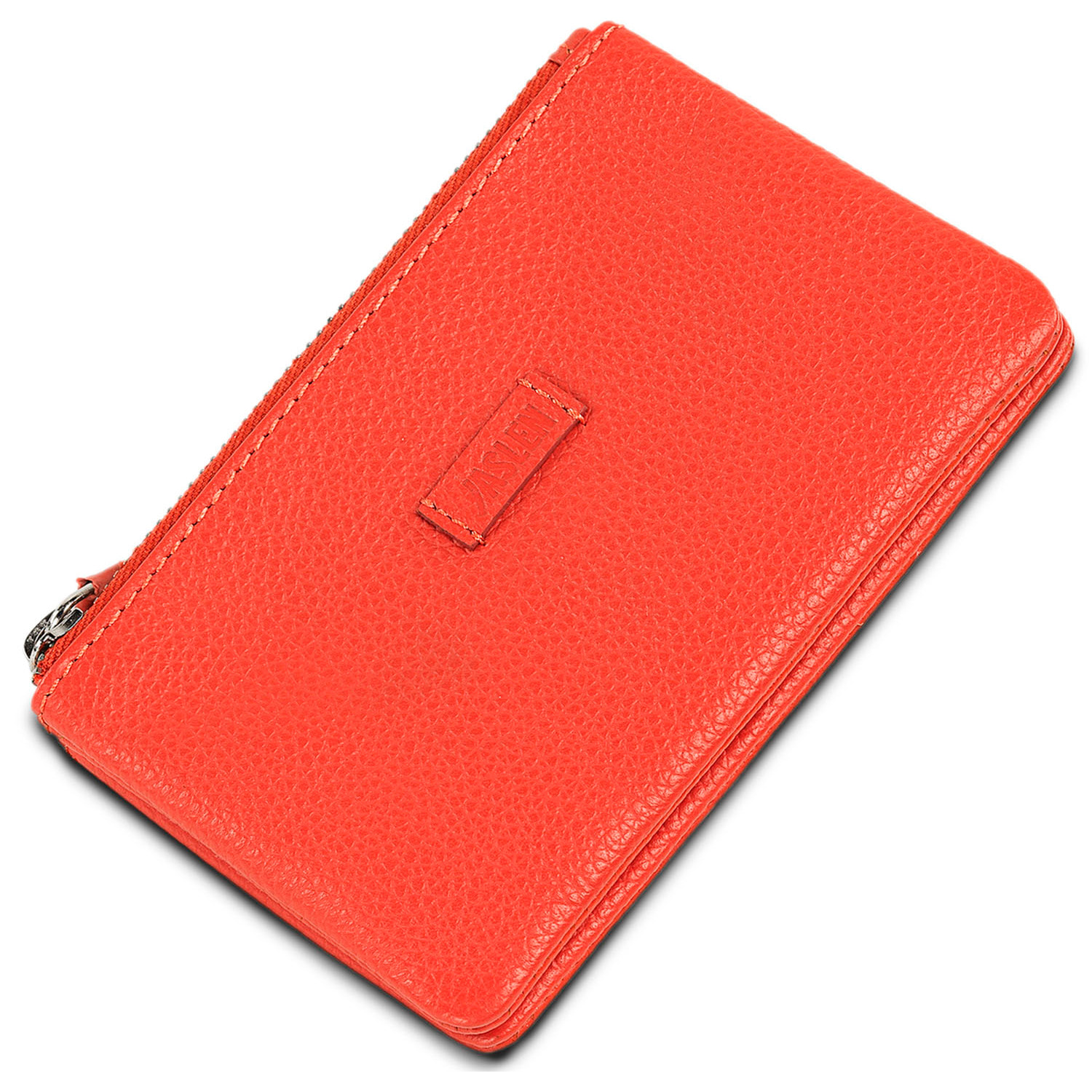Monedero Piel Mujer Jaslen Amberes Rojo