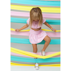 Girl's Pink Striped Top
