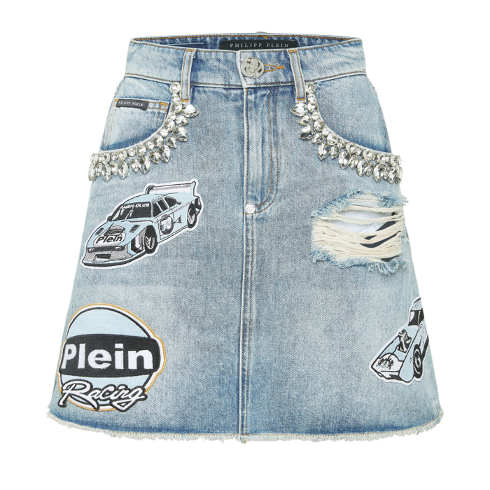 PHILIPP PLEIN Mini Skirt RACING