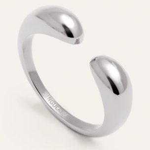 Anillo Doble Gota Acero