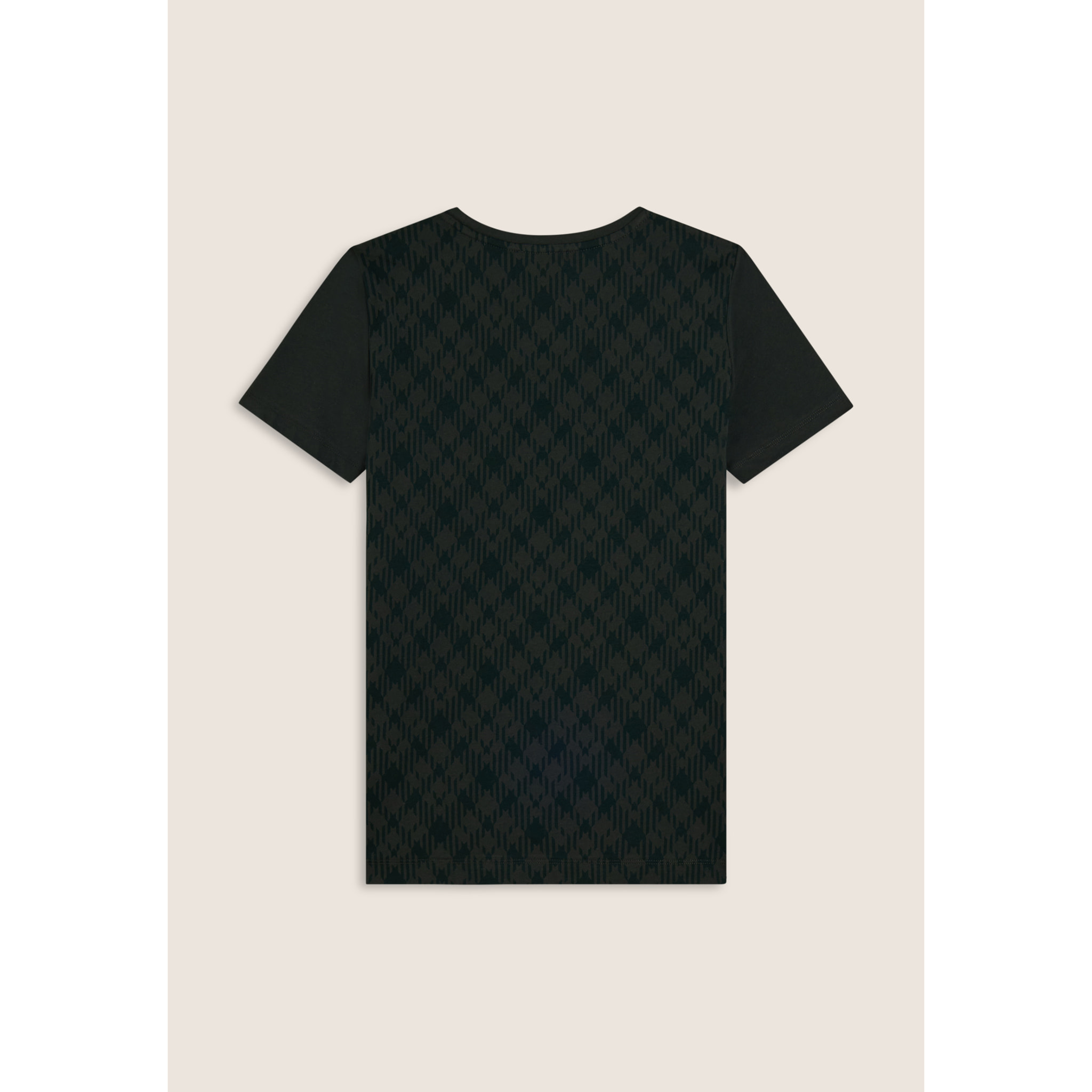 T-shirt raglan con inserto geometrico