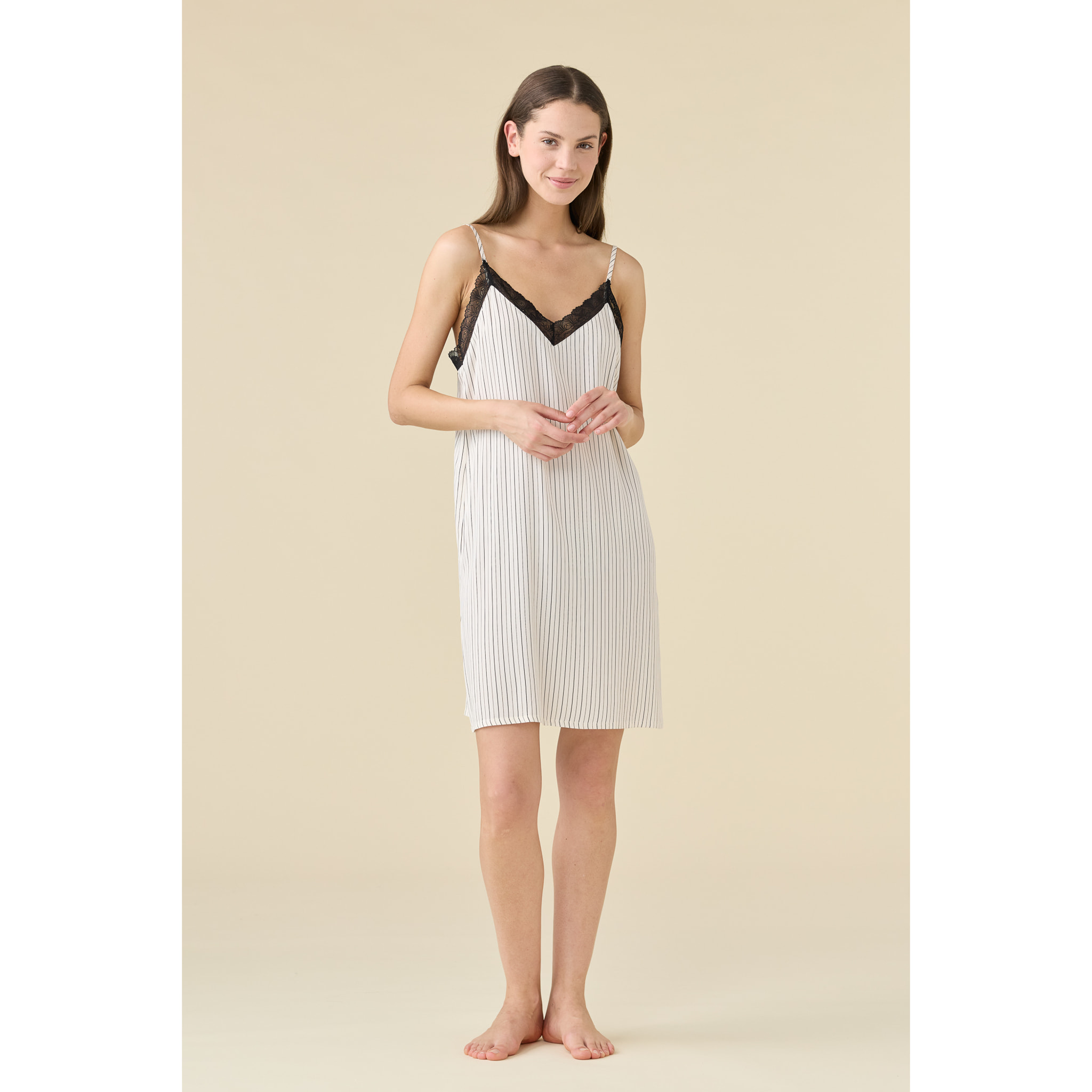 Camicia da notte in viscosa articolo cherie. Noidinotte